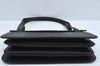 Authentic Burberrys Vintage Leather Shoulder Bag Purse Black L0232