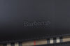 Authentic Burberrys Vintage Leather Shoulder Bag Purse Black L0232