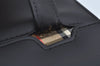 Authentic Burberrys Vintage Leather Shoulder Bag Purse Black L0232