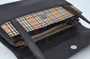 Authentic Burberrys Vintage Leather Shoulder Bag Purse Black L0232