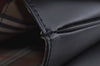 Authentic Burberrys Vintage Leather Shoulder Bag Purse Black L0232
