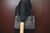 Authentic Burberrys Vintage Leather Shoulder Bag Purse Black L0232