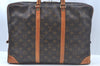 Authentic Louis Vuitton Monogram Porte Documents Voyage M53361 Briefcase L0234