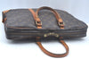 Authentic Louis Vuitton Monogram Porte Documents Voyage M53361 Briefcase L0234