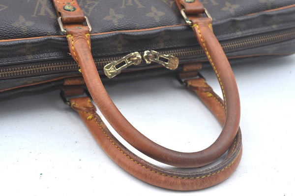 Authentic Louis Vuitton Monogram Porte Documents Voyage M53361 Briefcase L0234