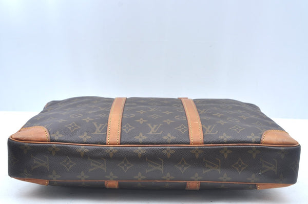 Authentic Louis Vuitton Monogram Porte Documents Voyage M53361 Briefcase L0234
