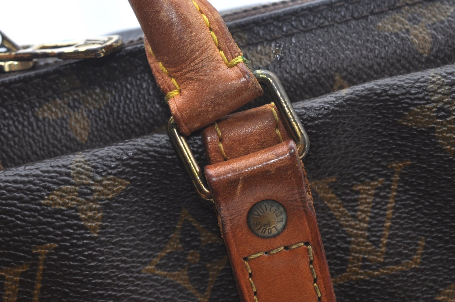 Authentic Louis Vuitton Monogram Porte Documents Voyage M53361 Briefcase L0234