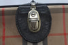 Authentic Burberrys Vintage Nova Check Travel Boston Bag Canvas Beige L0236