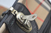 Authentic Burberrys Vintage Nova Check Travel Boston Bag Canvas Beige L0236
