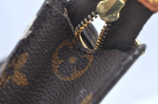 Authentic Louis Vuitton Monogram Pouch For Bucket GM LV L0237