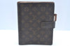 Authentic Louis Vuitton Monogram Agenda GM Notebook Cover R20106 LV L0239