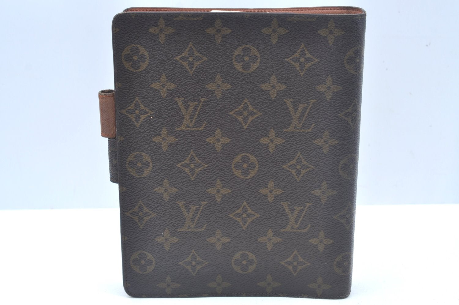 Authentic Louis Vuitton Monogram Agenda GM Notebook Cover R20106 LV L0239