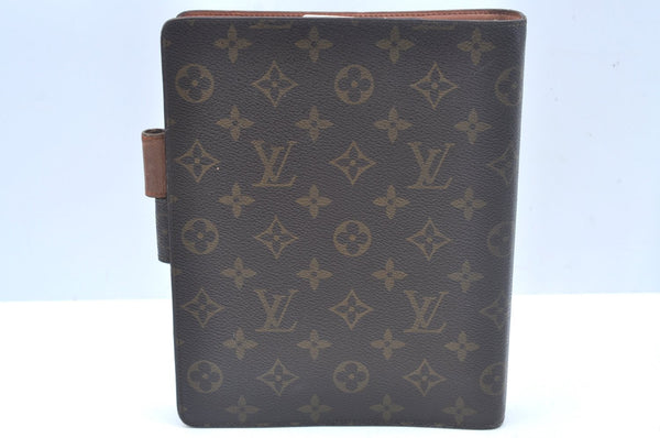 Authentic Louis Vuitton Monogram Agenda GM Notebook Cover R20106 LV L0239