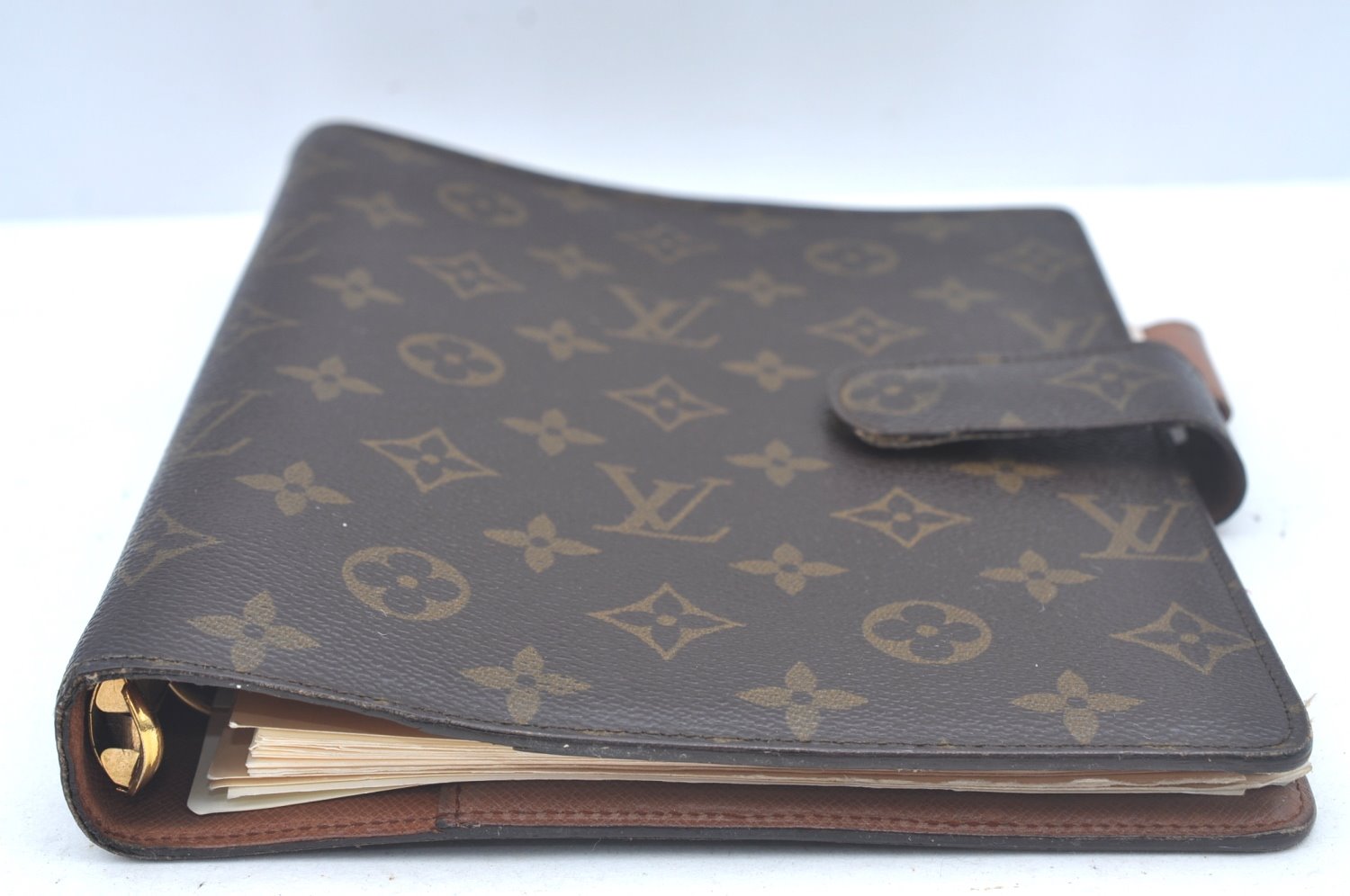 Authentic Louis Vuitton Monogram Agenda GM Notebook Cover R20106 LV L0239