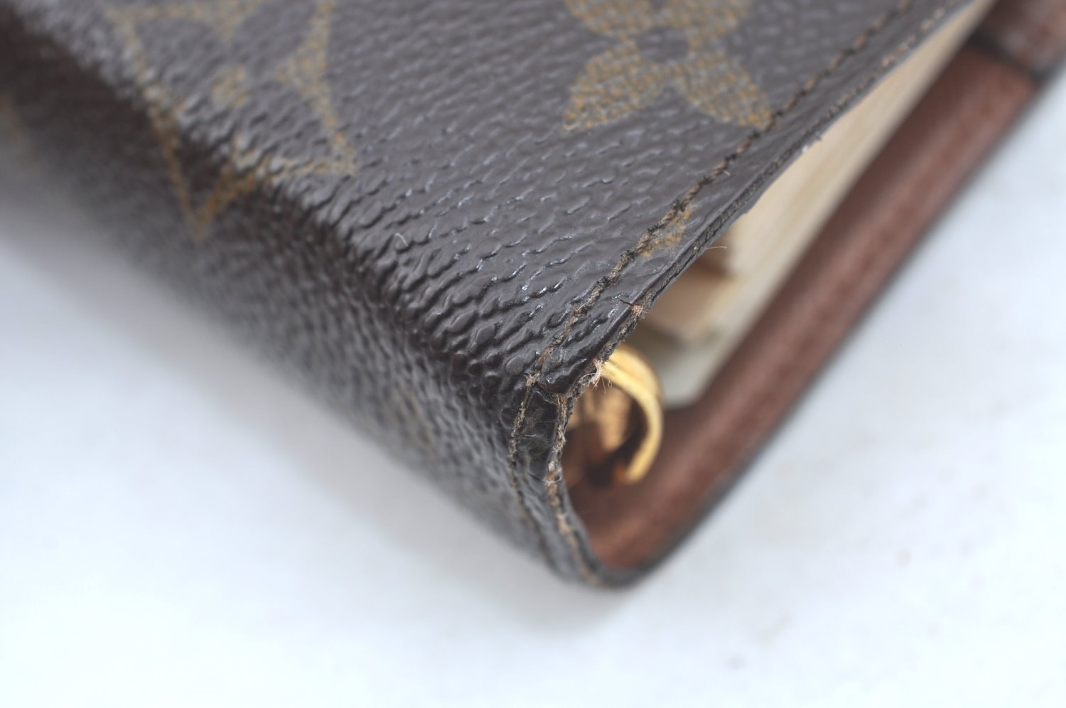 Authentic Louis Vuitton Monogram Agenda GM Notebook Cover R20106 LV L0239