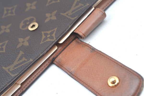 Authentic Louis Vuitton Monogram Agenda GM Notebook Cover R20106 LV L0239