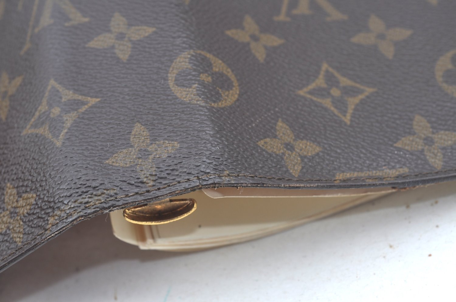 Authentic Louis Vuitton Monogram Agenda GM Notebook Cover R20106 LV L0239
