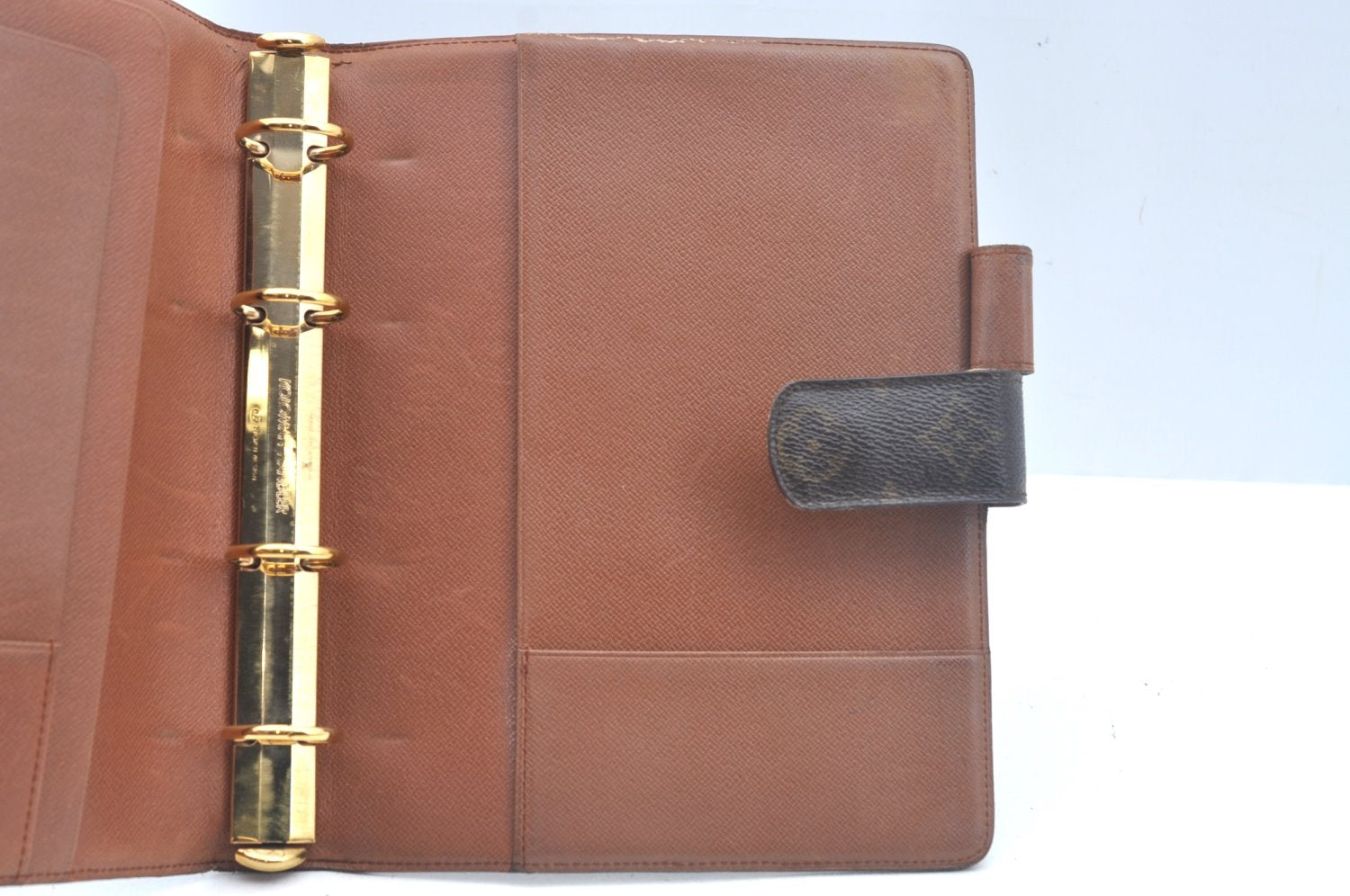 Authentic Louis Vuitton Monogram Agenda GM Notebook Cover R20106 LV L0239