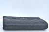 Authentic CHANEL Calf Skin Long Wallet Purse Black CC Logo Box L0240