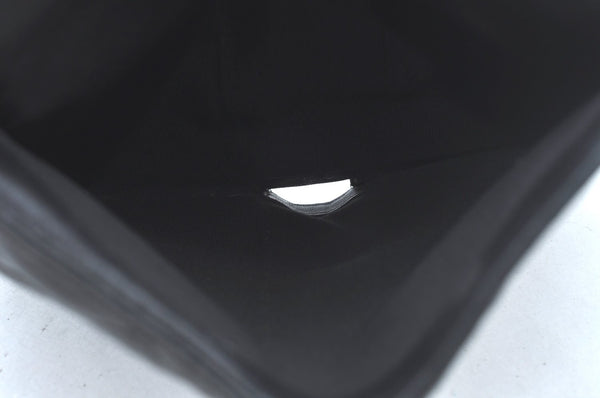 Authentic CHANEL Calf Skin Long Wallet Purse Black CC Logo Box L0240