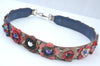 Auth FENDI Shoulder Strap You Python Flower Motif Leather 35.4" Multicolor L0244