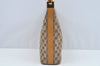 Authentic GUCCI Shoulder Bag GG Canvas Leather Brown L0246