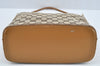 Authentic GUCCI Shoulder Bag GG Canvas Leather Brown L0246