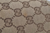 Authentic GUCCI Shoulder Bag GG Canvas Leather Brown L0246
