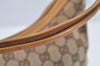 Authentic GUCCI Shoulder Bag GG Canvas Leather Brown L0246