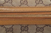 Authentic GUCCI Shoulder Bag GG Canvas Leather Brown L0246