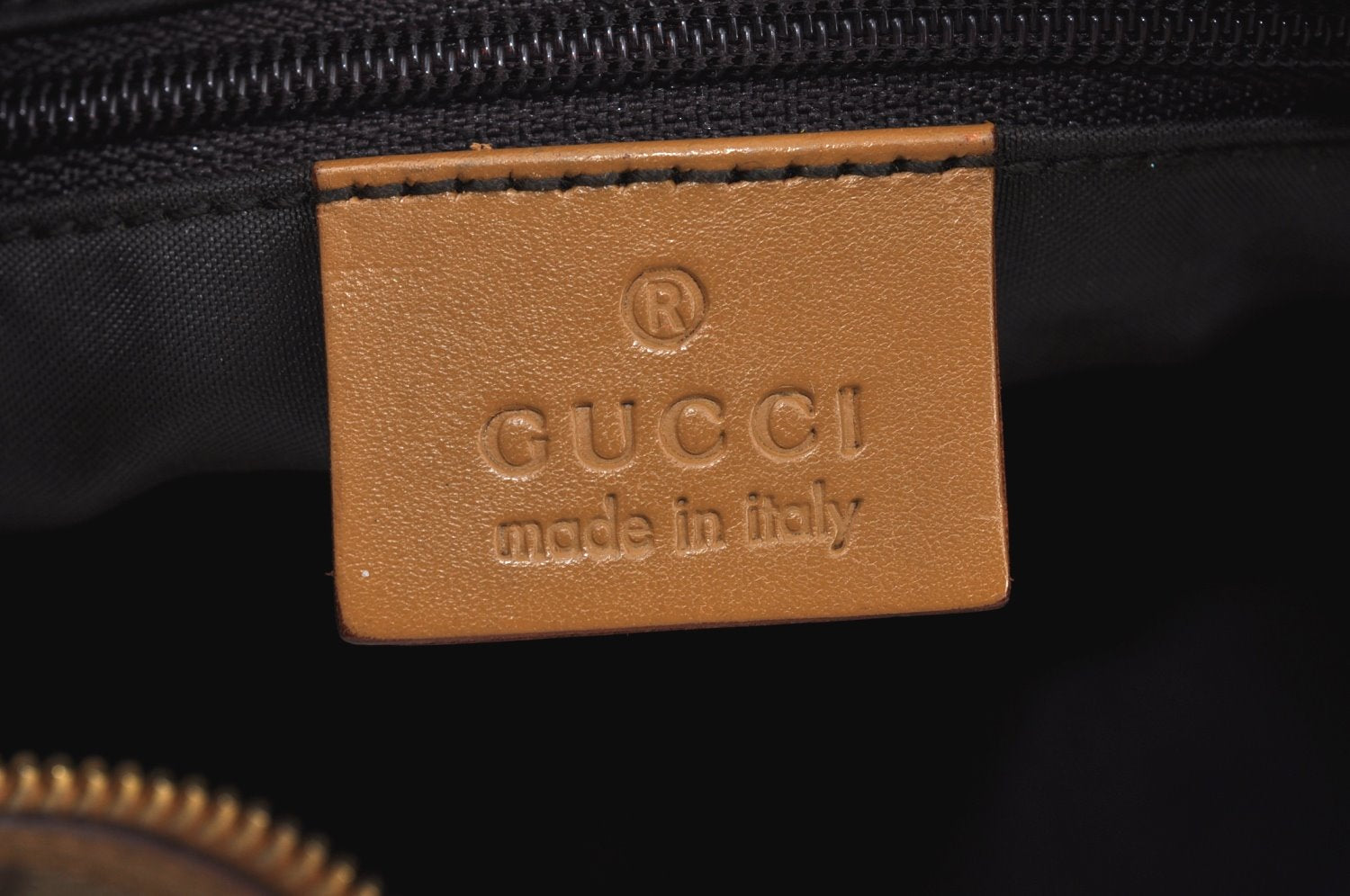 Authentic GUCCI Shoulder Bag GG Canvas Leather Brown L0246