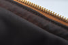 Authentic GUCCI Shoulder Bag GG Canvas Leather Brown L0246