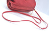 Authentic GUCCI Micro GG PVC Leather Shoulder Cross Body Bag Purse Red L0247
