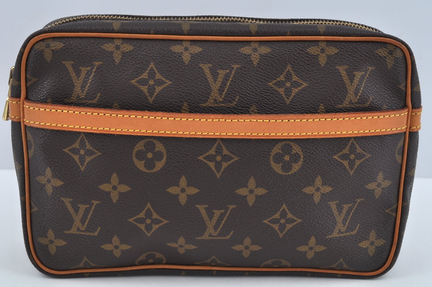 Authentic Louis Vuitton Monogram Compiegne 23 Clutch Hand Bag M51847 LV L0249
