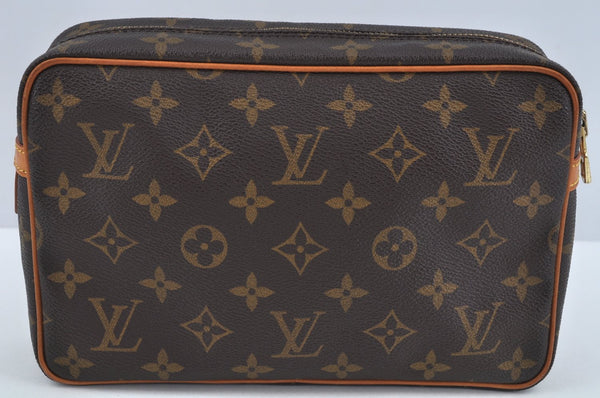 Authentic Louis Vuitton Monogram Compiegne 23 Clutch Hand Bag M51847 LV L0249