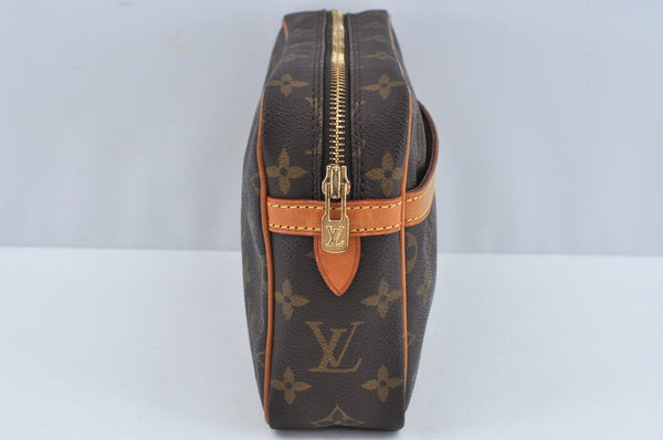 Authentic Louis Vuitton Monogram Compiegne 23 Clutch Hand Bag M51847 LV L0249