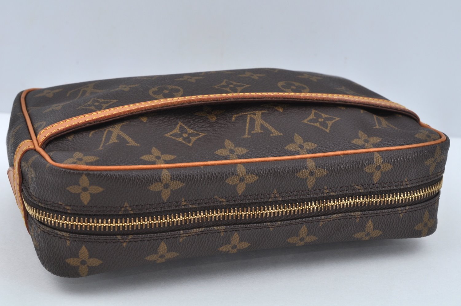Authentic Louis Vuitton Monogram Compiegne 23 Clutch Hand Bag M51847 LV L0249