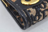 Authentic Christian Dior Trotter Clutch Bag Purse Canvas Leather Blue L0250