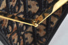 Authentic Christian Dior Trotter Clutch Bag Purse Canvas Leather Blue L0250