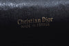 Authentic Christian Dior Trotter Clutch Bag Purse Canvas Leather Blue L0250