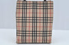 Authentic BURBERRY Vintage Nova Check Canvas Hand Bag Beige L0251