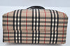 Authentic BURBERRY Vintage Nova Check Canvas Hand Bag Beige L0251