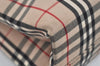 Authentic BURBERRY Vintage Nova Check Canvas Hand Bag Beige L0251