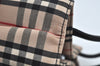 Authentic BURBERRY Vintage Nova Check Canvas Hand Bag Beige L0251