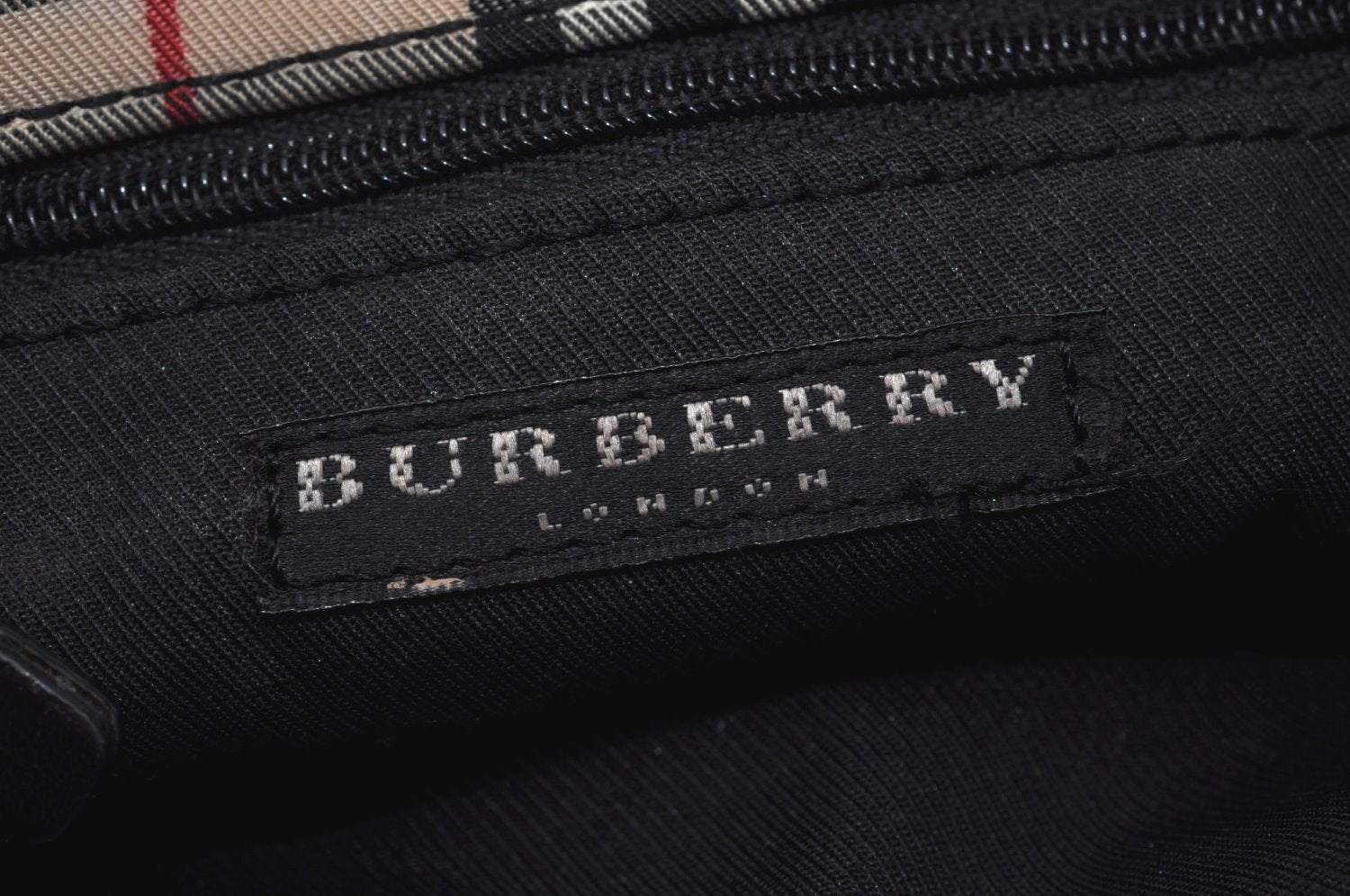 Authentic BURBERRY Vintage Nova Check Canvas Hand Bag Beige L0251