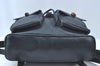 Authentic GUCCI Bamboo Backpack Leather Black L0253