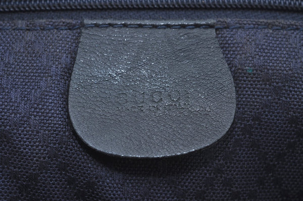 Authentic GUCCI Bamboo Backpack Leather Black L0253