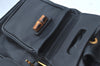 Authentic GUCCI Bamboo Backpack Leather Black L0253