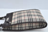 Authentic BURBERRY Nova Check Shoulder Cross Body Bag Canvas Leather Beige L0254