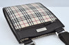 Authentic BURBERRY Nova Check Shoulder Cross Body Bag Canvas Leather Beige L0254